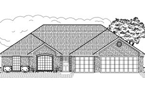 Traditional Exterior - Front Elevation Plan #65-387