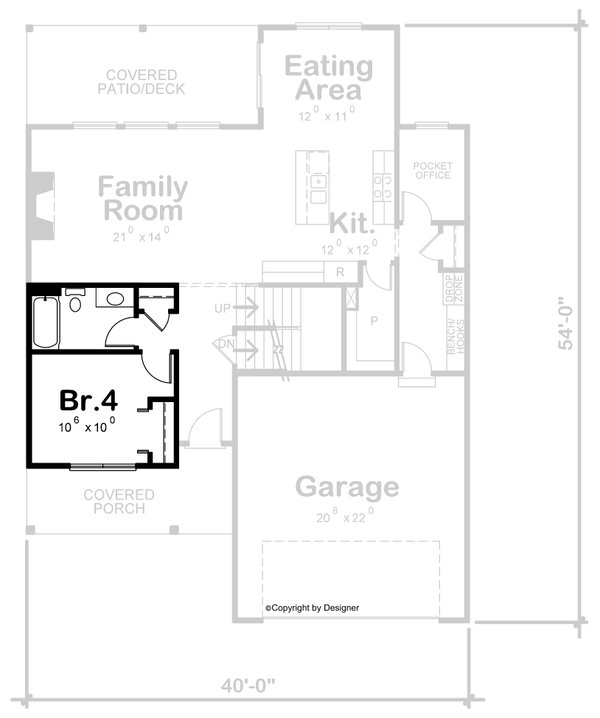 Farmhouse Floor Plan - Other Floor Plan #20-2362