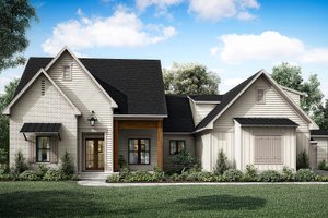 Dream House Plan - Farmhouse Exterior - Front Elevation Plan #1081-16