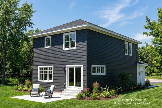 Exterior - Rear Elevation for Craftsman House Plan #51-1515 - 3 bed, 2.5 bath