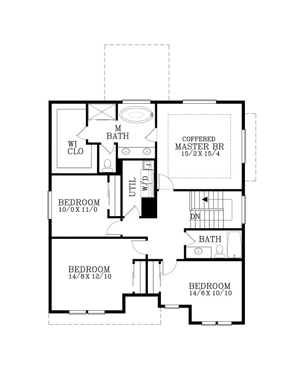 Prairie Floor Plan - Upper Floor Plan #53-754