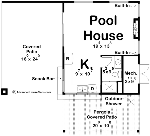 Modern Floor Plan - Main Floor Plan #455-515