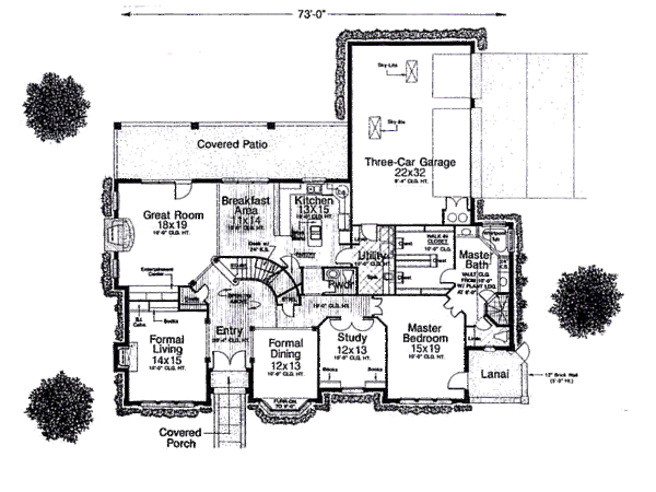 Colonial Floor Plan - Main Floor Plan #310-946