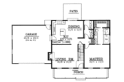 Colonial Style House Plan - 3 Beds 2.5 Baths 1757 Sq/Ft Plan #100-215 