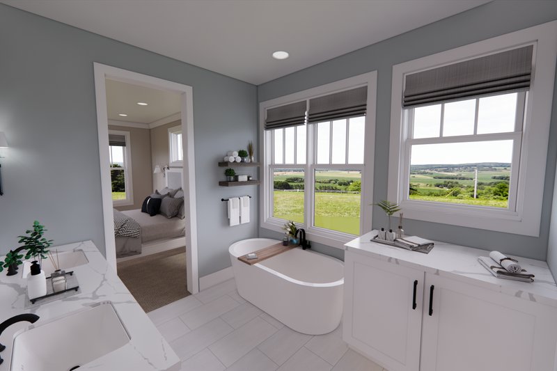 Dream House Plan - Interior - Master Bathroom for Traditional House Plan #51-1323 - 4 bed, 3 bath