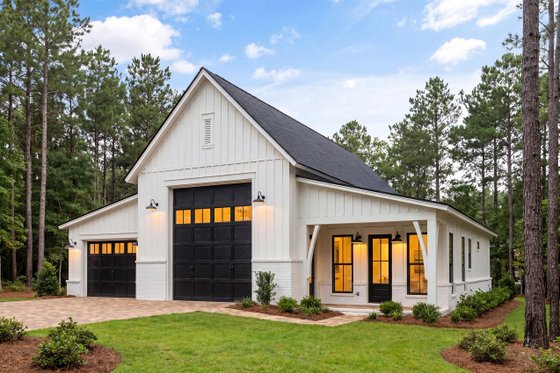Exterior - Front Elevation 3 for Barndominium House Plan #430-443 - 1 bed, 1 bath