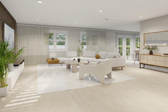 Interior - Family Room for Ranch House Plan #1060-185 - 3 bed, 2 bath