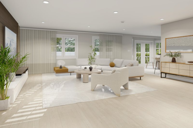 Home Plan - Interior - Family Room for Ranch House Plan #1060-185 - 3 bed, 2 bath
