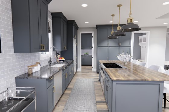 Interior - Kitchen for Farmhouse House Plan #51-1236 - 3 bed, 2 bath