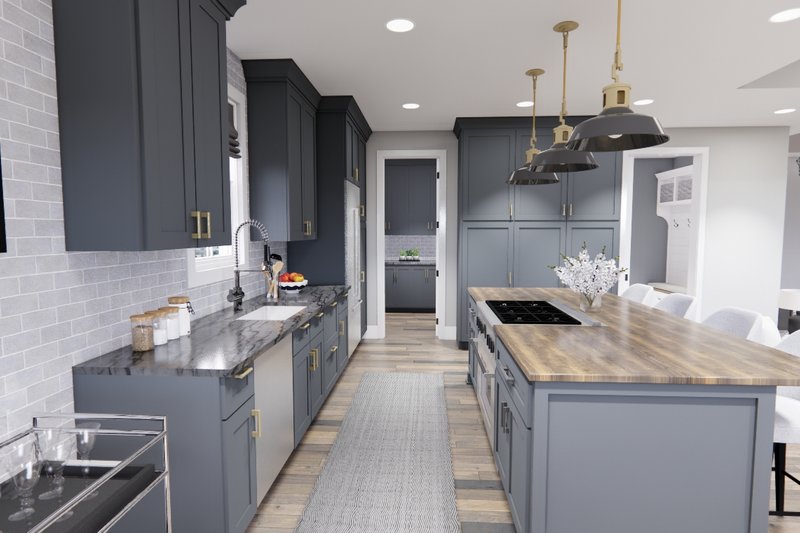 Home Plan - Interior - Kitchen for Farmhouse House Plan #51-1236 - 3 bed, 2 bath