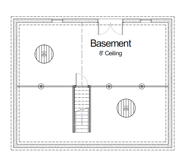 Craftsman Floor Plan - Lower Floor Plan #1116-31