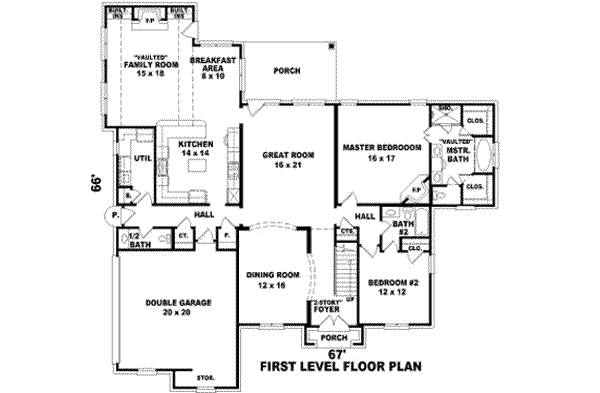 European Floor Plan - Main Floor Plan #81-1195