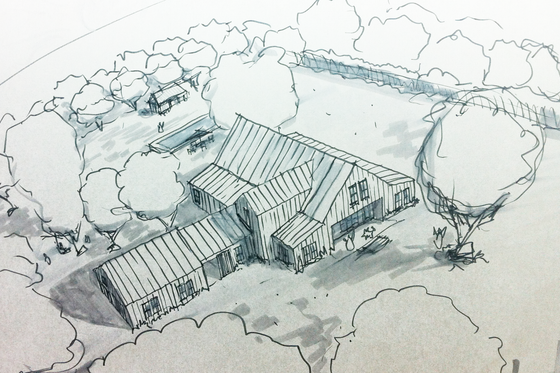 modern farmhouse plan - Nicholas Lee