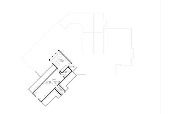 Optional guest room and loft - 2nd floor