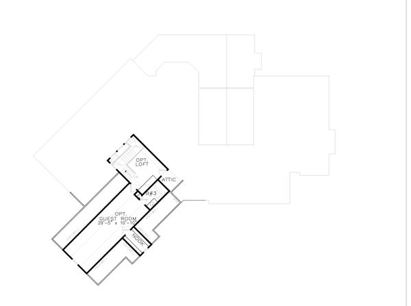 Dream House Plan - Optional guest room and loft - 2nd floor