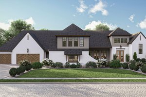 Modern Exterior - Front Elevation Plan #455-450