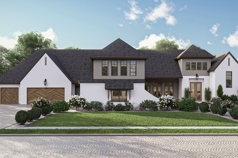 Modern Style House Plan - 5 Beds 4.5 Baths 4990 Sq/Ft Plan #455-450