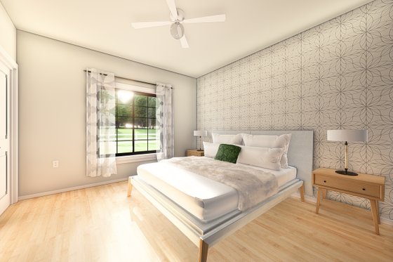 Interior - Bedroom for Farmhouse House Plan #126-247 - 3 bed, 2 bath