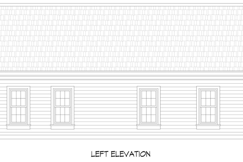 Architectural House Design - Exterior - Other Elevation for Traditional House Plan #932-964, 1.5 bath