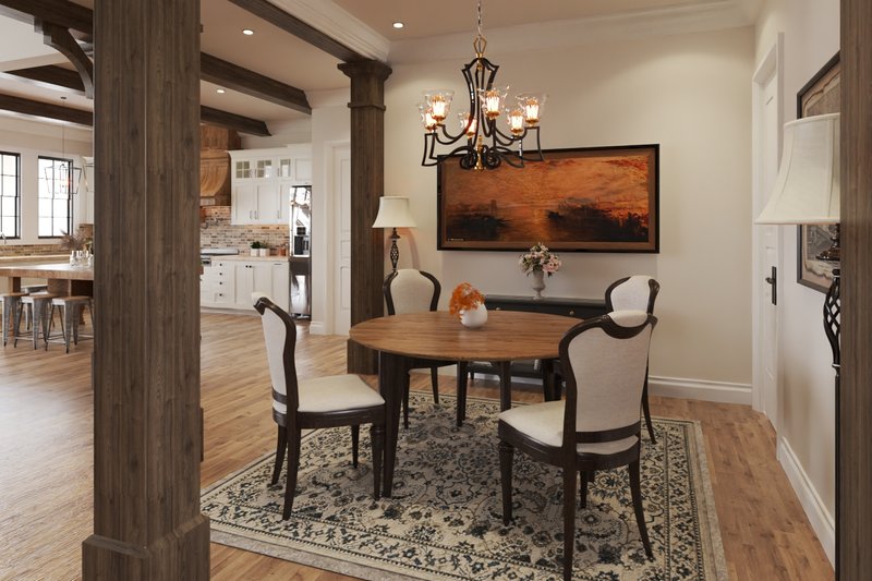 Architectural House Design - Interior - Dining Room for Farmhouse House Plan #54-572 - 4 bed, 4.5 bath