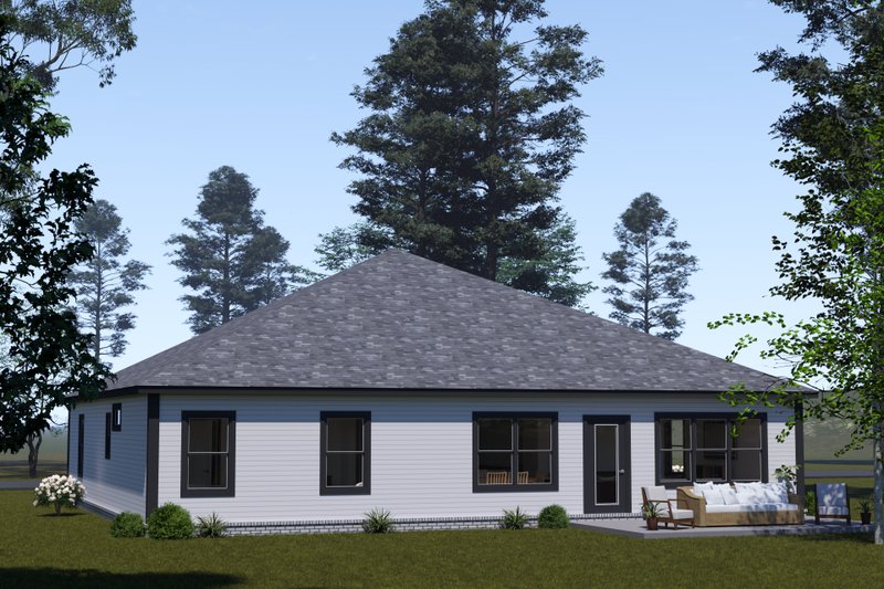 Home Plan - Exterior - Rear Elevation for Cottage House Plan #513-2363 - 4 bed, 2.5 bath