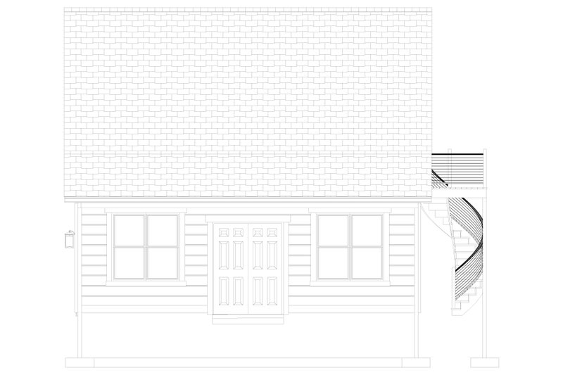 Architectural House Design - Exterior - Other Elevation 2 for European House Plan #1060-131, 0 bath