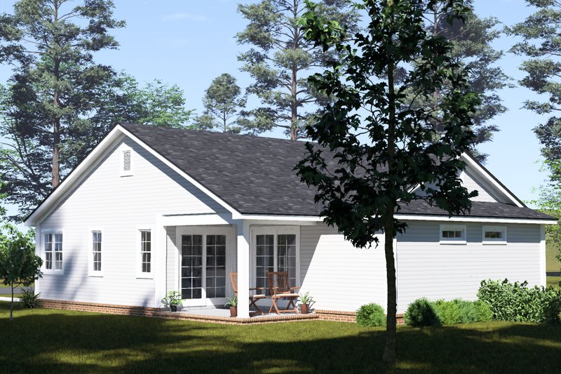 Architectural House Design - Exterior - Other Elevation 4 for Cottage House Plan #513-2445 - 2 bed, 2 bath