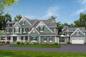 Country Exterior - Front Elevation Plan #132-180