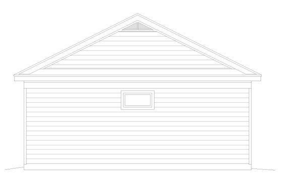 Exterior - Other Elevation for Craftsman House Plan #932-656, 0.5 bath