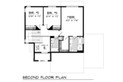 European Style House Plan - 3 Beds 2.5 Baths 1740 Sq/Ft Plan #70-185 