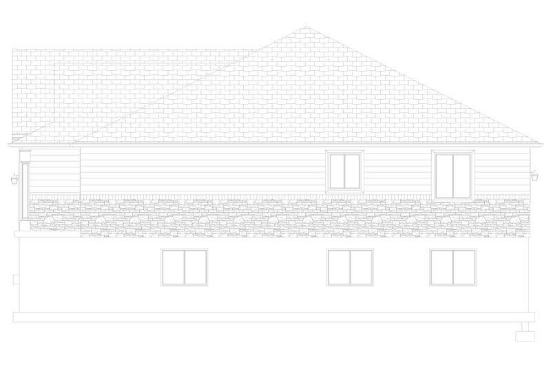 House Blueprint - Exterior - Other Elevation for Craftsman House Plan #1060-152 - 2 bed, 2 bath