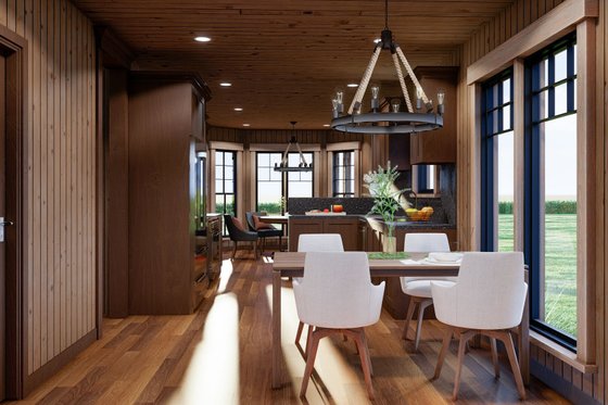 Interior - Kitchen 2 for European House Plan #17-2256 - 4 bed, 2 bath