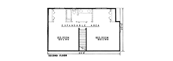 Country Floor Plan - Upper Floor Plan #10-239