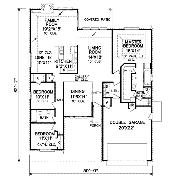 Traditional Floor Plan - Main Floor Plan #65-207