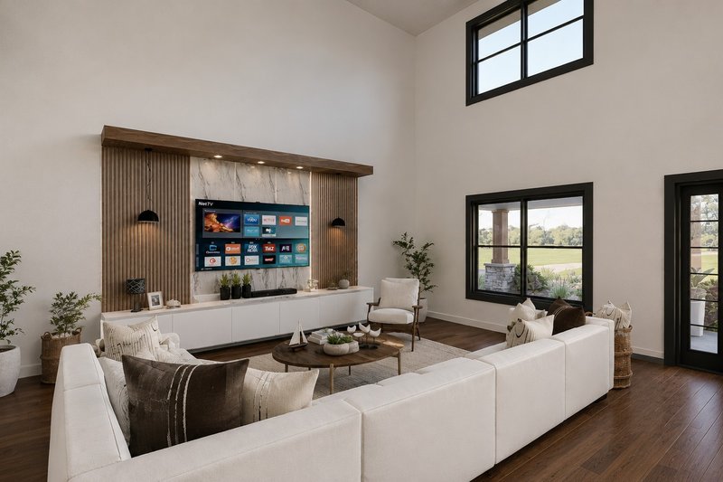 House Blueprint - Interior - Family Room for Barndominium House Plan #1064-492 - 4 bed, 3.5 bath
