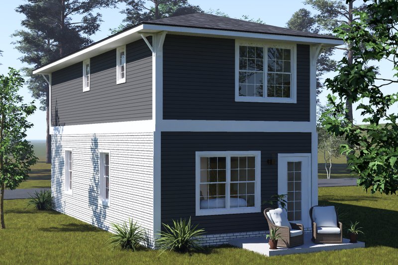 Home Plan - Exterior - Other Elevation 3 for Modern House Plan #513-2488 - 2 bed, 2.5 bath