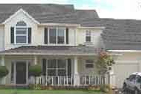 Exterior - Front Elevation for Southern House Plan #130-136 - 3 bed, 2.5 bath