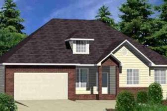 Exterior - Front Elevation for Traditional House Plan #303-440 - 3 bed, 2.5 bath