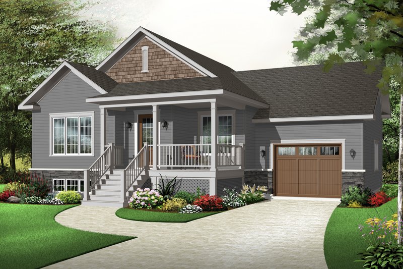 Home Plan - Country Exterior - Front Elevation Plan #23-2382