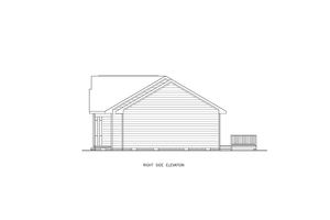 Exterior - Other Elevation 1 for Traditional House Plan #54-654 - 3 bed, 2 bath