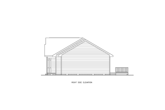 Exterior - Other Elevation 1 for Traditional House Plan #54-654 - 3 bed, 2 bath