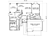 Mediterranean Style House Plan - 3 Beds 2 Baths 2579 Sq/Ft Plan #1-1479 