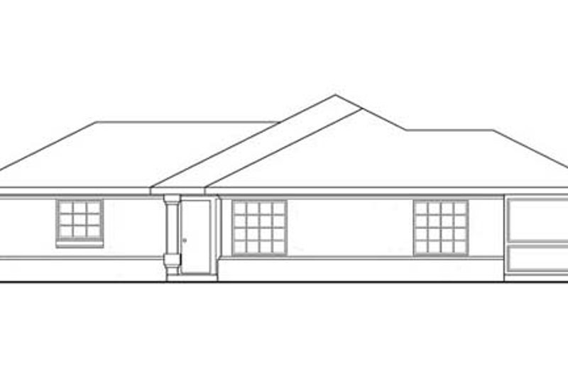 Home Plan - Exterior - Other Elevation 2 for Mediterranean House Plan #124-434 - 3 bed, 1 bath