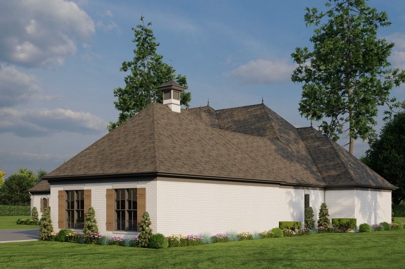 Architectural House Design - Exterior - Other Elevation 3 for European House Plan #17-2387 - 4 bed, 3.5 bath
