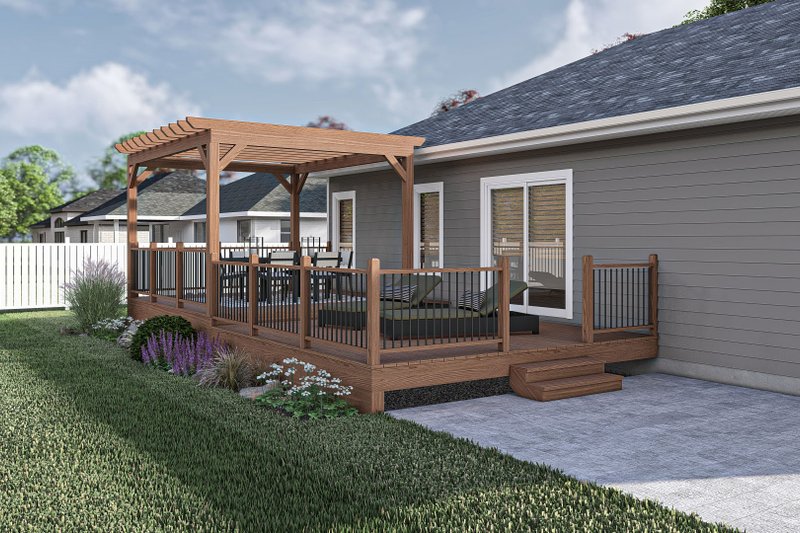 Home Plan - Exterior - Other Elevation 1 for Traditional House Plan #455-480, 0 bath