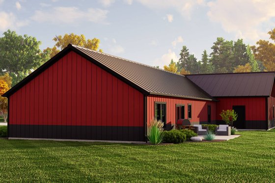 Exterior - Other Elevation for Barndominium House Plan #1064-224 - 3 bed, 3 bath