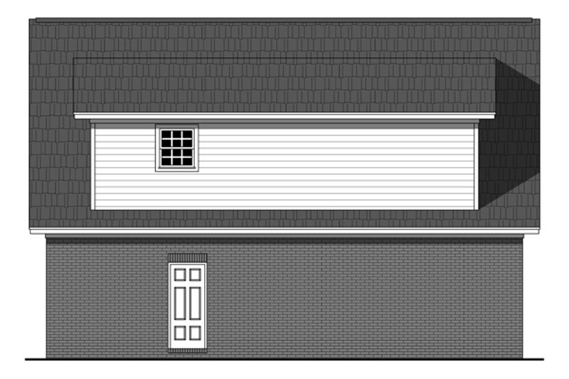 Home Plan - Exterior - Rear Elevation for Traditional House Plan #21-351 - 1 bed, 1 bath