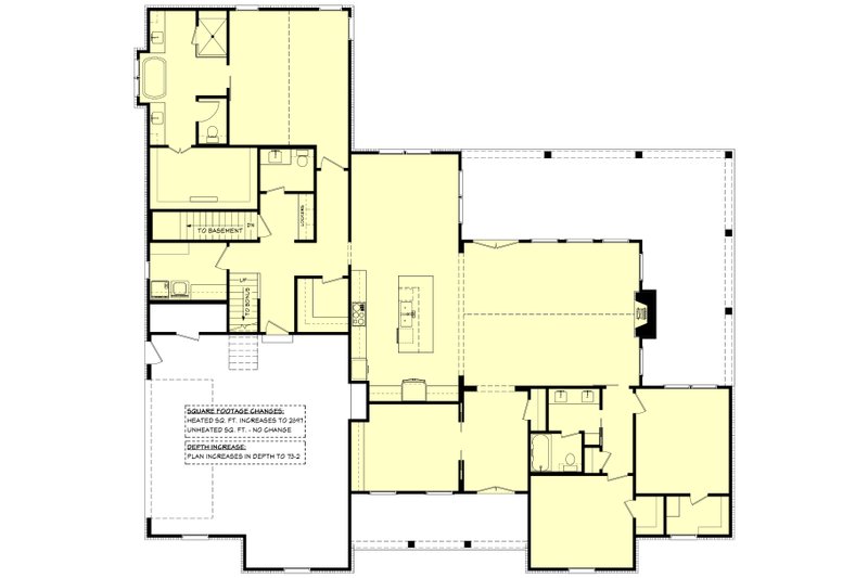 Home Plan - Floor Plan - Other Floor 1 for Farmhouse House Plan #430-299 - 3 bed, 2.5 bath