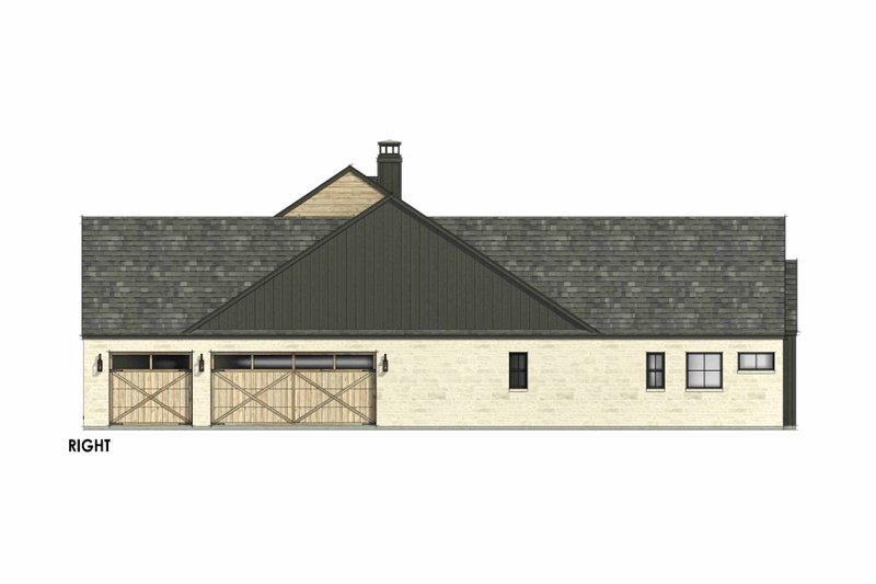 Architectural House Design - Exterior - Other Elevation for Farmhouse House Plan #1096-151 - 4 bed, 3.5 bath