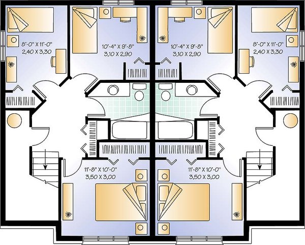 Home Plan - Floor Plan - Lower Floor for Colonial House Plan #23-679 - 3 bed, 1.5 bath